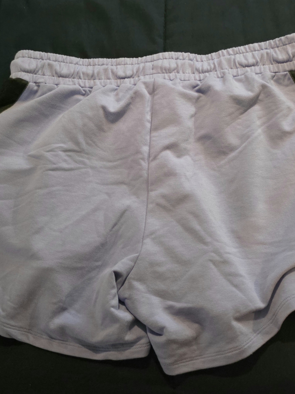 Crayola Zumba Shorts, Lavender Fabric with Black Side Strips - Picture 3 of 3
